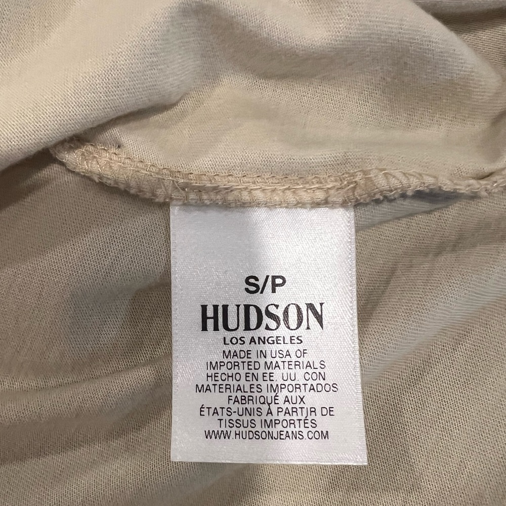 Hudson Oversized Split Hem Short Sleeve Tee in Antique (S) - Picture 7 of 9